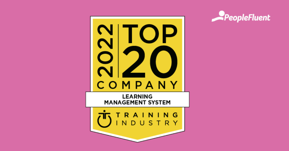 PeopleFluent has been named one of Training Industry’s Top 20 LMS Providers for the 11th consecutive year